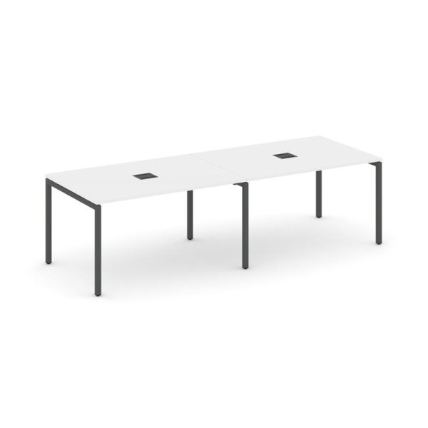 Стол переговорный SN-4P.SPRG-011 (1960х980х750) (Белый/Металл Антрацит)