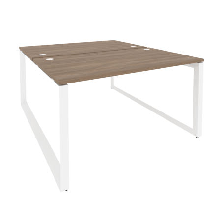 Рабочая станция на О-образном м/к Onix O.MO-D.RS-2.3.8 1380x1635x750 (Дуб Аризона/Белый Металл)