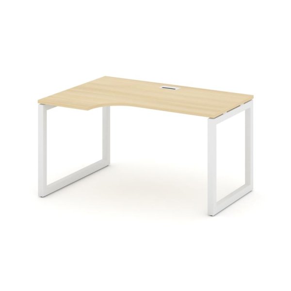 Стол рабочий эргономичный SN-5O.SPA-001(L) (1380х600/980х750) (Акация Лорка/Металл Белый)