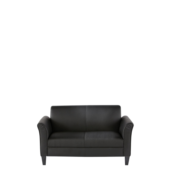 Диван офисный Опера (C-30) 2-х местный (Черный)