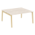 Рабочая станция на деревянных опорах Onix Wood OW.D.RS-2.4.7 1580x1475x750 (Тиквуд Светлый/Дуб Темный)