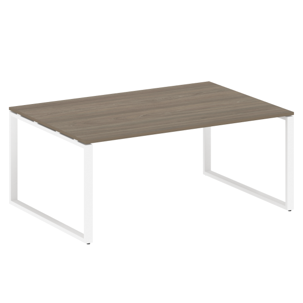 Переговорный стол 1 столешница Metal System Style БО.ПРГ-1.5 1800x1235x750 (Вяз/Белый металл)