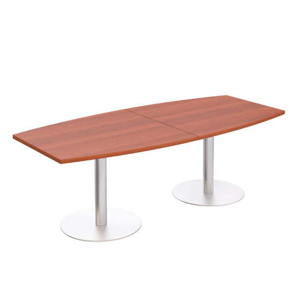 Стол для переговоров круглый на опорах-колоннах Патриот ПТ 142 2400x1100x746 (Миланский орех)