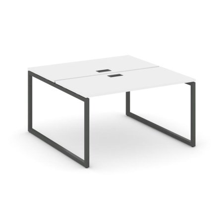 Рабочая станция 2-х сторонняя SN-4O.DRS-001 (980х1232х750) (Белый/Металл Антрацит)