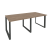 Стол переговорный Onix O.MO-PRG-2.1 1960x980x750 (Тиквуд Темный/Белый Металл)