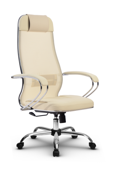 Кресло для руководителя Метта МЕТТА-5(MPES)/подл.116/осн.003 (Светло-бежевый)