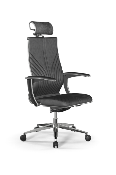 Кресло для руководителя Метта Samurai L2-13U - GoyaLE /Kc31/Wm31/U0mV-mL/H2cV-3D(M26.B32.G25.W03) (Темно-серый)