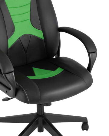 Кресло игровое TopChairs ST-CYBER 8 черный/салатовый (Геймерское кресло ST-CYBER 8 салатовый)