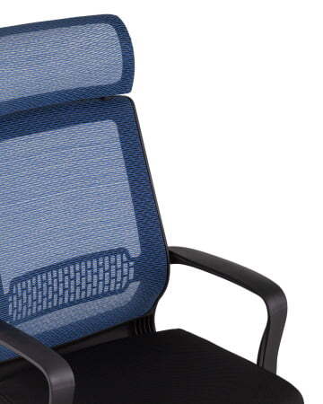 Кресло офисное TopChairs Style голубое (Компьютерное кресло Style голубой)