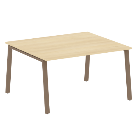 Стол для переговоров (1 столешница) на А-образном м/к Metal System Style БА.ПРГ-1.3 1400x1235x750 (Акация/Мокко металл)