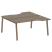 Рабочая станция криволинейная Metal System Style БА.РАС-СА-2.1 1600x1835x750 (Дуб Наварра/Серый металл)