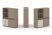 Тумба двойная + высокая надставка ES.NB.2V-21 (1500х410х1520) (Латте/Тиквуд Светлый)