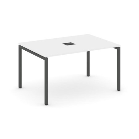 Стол переговорный SN-4P.SPRG-003 (1380х980х750) (Белый/Металл Антрацит)