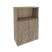 Шкаф средний широкий Onix O.ST-2.1 800x420x1207 (Тиквуд Светлый)