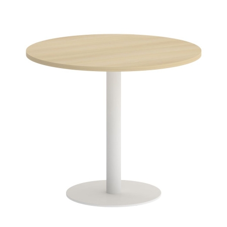 Стол круглый VR.SP-5-90.1 900x900x750 (Акация Лорка/Белый Металл)