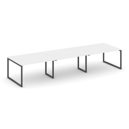 Стол переговорный SN-4O.SPRG-054.3 (4740х1180х750) (Белый/Металл Антрацит)