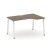 Стол рабочий эргономичный SN-6A.SPA-012(R) (1580х700/980х750) (Тиквуд Светлый/Металл Антрацит)