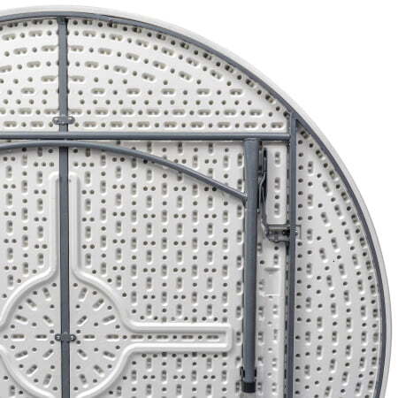 Стол круглый складной пластиковый Кейт 180 (Стол складной Кейт белый)