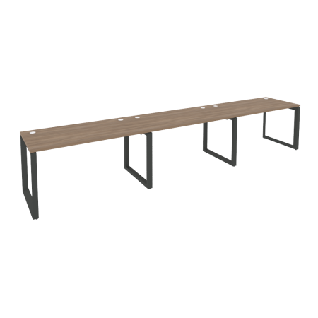 Рабочая станция на О-образном м/к Onix O.MO-RS-3.3.7 4140x720x750 (Дуб Аризона/Черный металл)