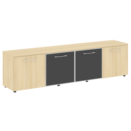 Тумба модульная черные двери LT.TS 4.5 2200x450x580 (Акация Лорка)