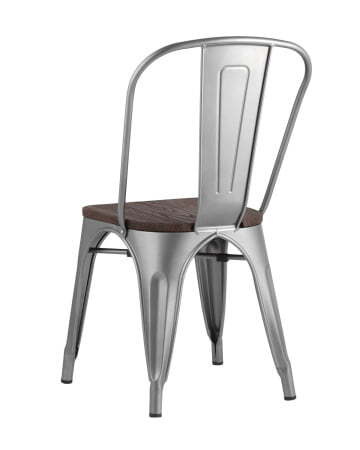 Стул TOLIX WOOD серебристый матовый (Стул Tolix серебристый, матовый)