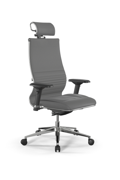 Кресло для руководителя Метта Samurai L2-8D - Infinity /Kc04/Wm06/D04P/H2cL-3D(M26.B32.G25.W03) (Серый)