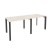 Рабочая станция на П-образном м/к Onix O.MP-RS-2.1.7 1960x720x750 (Тиквуд Темный/Белый Металл)