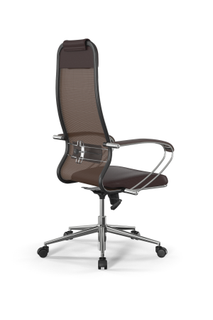 Кресло для руководителя Метта Sit 10 B1-115K - X2+Extra /Um00/Wm12/K1cL(M09.B23.G18.W01) (Темно-коричневый)