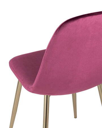 Стул Валенсия велюр бордо золотые ножки (Стул Валенсия бордовый)