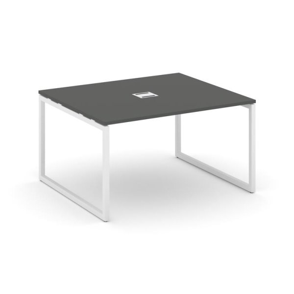 Стол переговорный SN-4O.SPRG-032 (1180х1180х750) (Антрацит/Металл Белый)