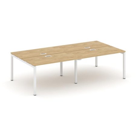 Рабочая станция 2-х сторонняя SN-5P.DRS-032 (2360х1232х750) (Тиквуд Светлый/Металл Белый)