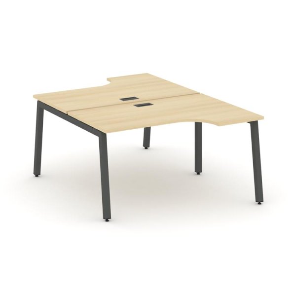 Рабочая станция эргономичная SN-5A.DRPA-001 (1380х1232/1992х750) (Акация Лорка/Металл Антрацит)