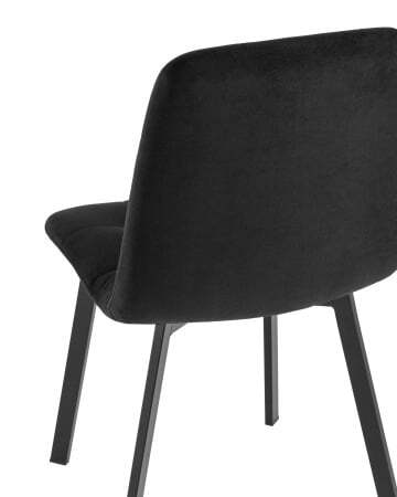 Стул Oliver Square велюр черный (Стул Oliver черный)