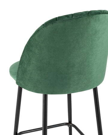 Стул полубарный Марсель велюр зеленый (Стул полубарный Марсель зеленый)