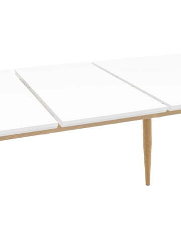 Стол обеденный Стокгольм раскладной 120-160*80 белый (Стол обеденный Стокгольм белый)