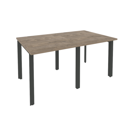 Стол переговорный Onix O.MP-PRG-2.0 1560x980x750 (Тиквуд Темный/Черный металл)