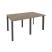 Стол переговорный Onix O.MP-PRG-2.0 1560x980x750 (Тиквуд Темный/Белый Металл)