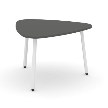 Стол переговорный SN-4.SPRG-71.3 (1200х1200х750) (Антрацит/Металл Белый)
