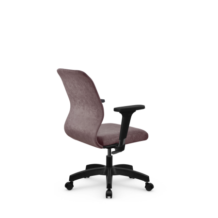 Кресло для руководителя Метта SU-Mr-4(Vivaldi)/подл.200/осн.001 (Темно-розовый)