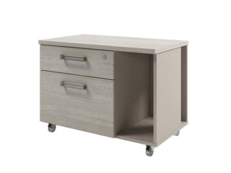 Тумба подкатная с нишей Solution D-292 800x460x575 (Акация Морава/Кашемир)