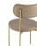 Стул Барбара экокожа бежевая золотые ножки (Стул Барбара бежевый)