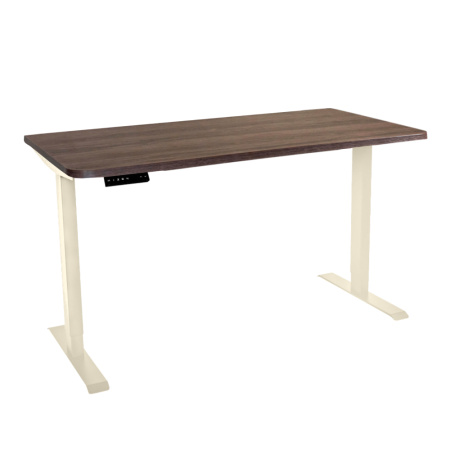 Стол c электроприводом LA-T33-2AR2 (1400x600x700-1200) (Серо-бежевый дуб | Слоновая кость)