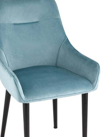 Стул Джоан велюр пыльно-голубой (Стул Джоан пыльно-голубой)