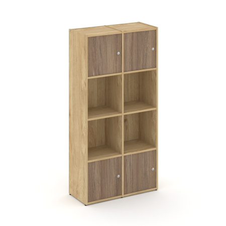 Стеллаж Locker Plus LK.K-005 798x350x1593 (Тиквуд Светлый | Дуб Аризона)