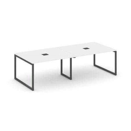 Стол переговорный SN-4O.SPRG-043 (2760х1180х750) (Белый/Металл Антрацит)