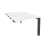 Стол-приставка двойной на П-образном м/к к опорным элем. Onix O.MP-D.SPR-1.7 980x1475x750 (Тиквуд Темный/Белый Металл)