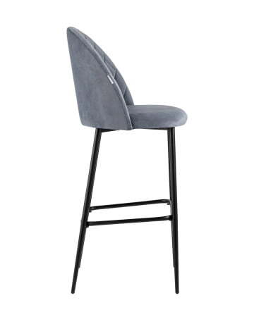 Стул барный Марсель велюр серый (Стул барный Марсель серый)