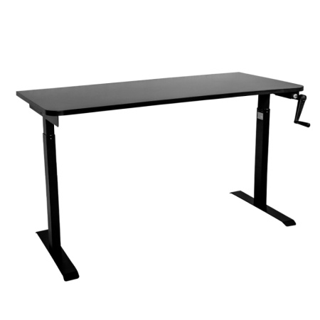 Стол c электроприводом LA-T33- E5A (1600x700x700-1200) (Черный | Черный)