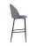 Стул барный Марсель велюр серый (Стул барный Марсель серый)