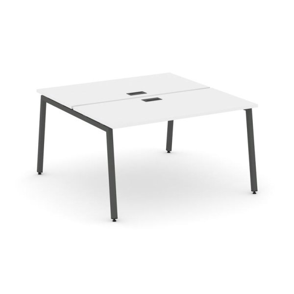 Рабочая станция 2-х сторонняя SN-4A.DRS-001 (980х1232х750) (Белый/Металл Антрацит)